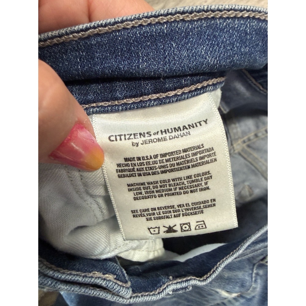 Citizens of Humanity Agnes Mid Rise Slim‎ Straight Jeans Sz 26 Denim Casual - Picture 8 of 9